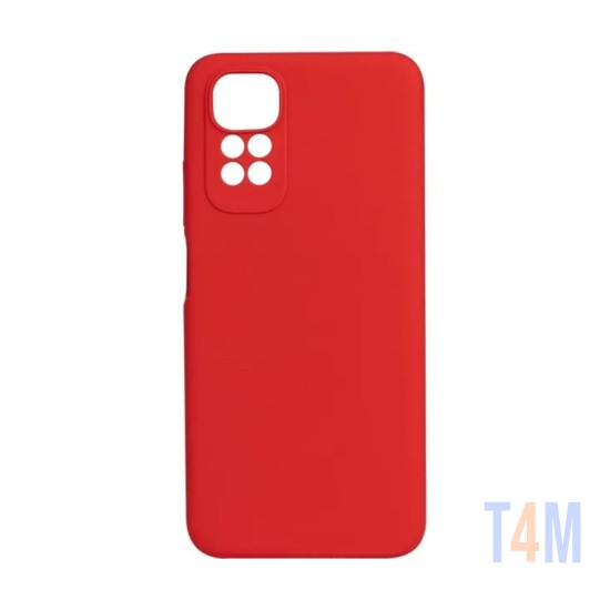 Capa de Silicone para Xiaomi Poco M4 Pro Vermelho